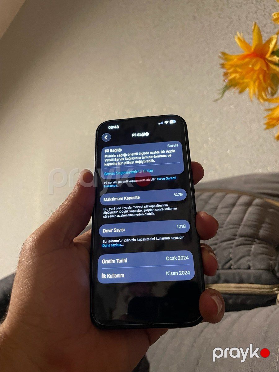 Apple iPhone 15 Pro Blue Titanium 128GB/8GB — Smartfonlar, Bakı (4)