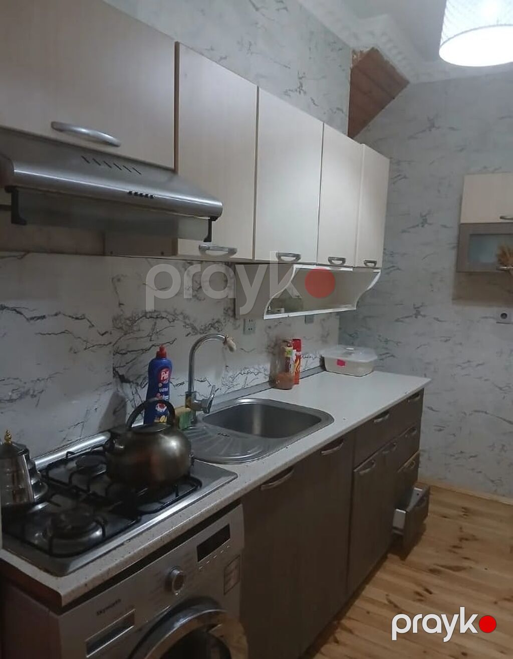 2 otaqlı həyət evi – təmirli və mebellə - Plan: dəhlizdən girişli 2 — Ev, villa, Bakı (6)