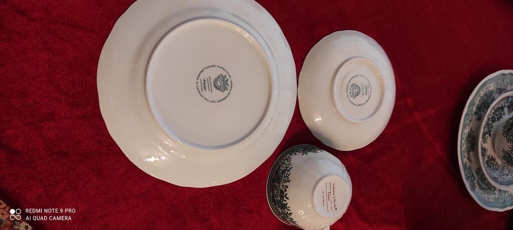 Çay dəsti, rəng - Ağ, Farfor, Villeroy & Boch, Almaniya — Süfrə qabı, Bakı (5)