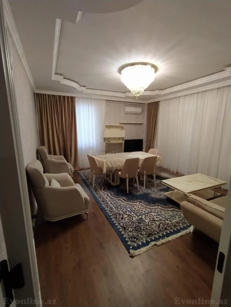 Kirayə verilir 3 otaqlı Mənzil Yeni tikili 120 m² Bakı, Nizami r., Qara Qarayev m — Bakı
