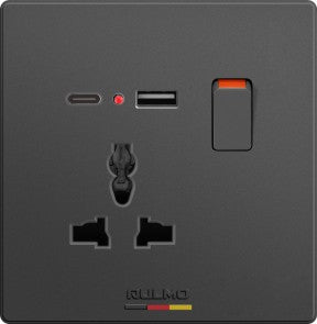 Aulmo qara 2Lİ USB+1Lİ MULT.RAZ+1VKL