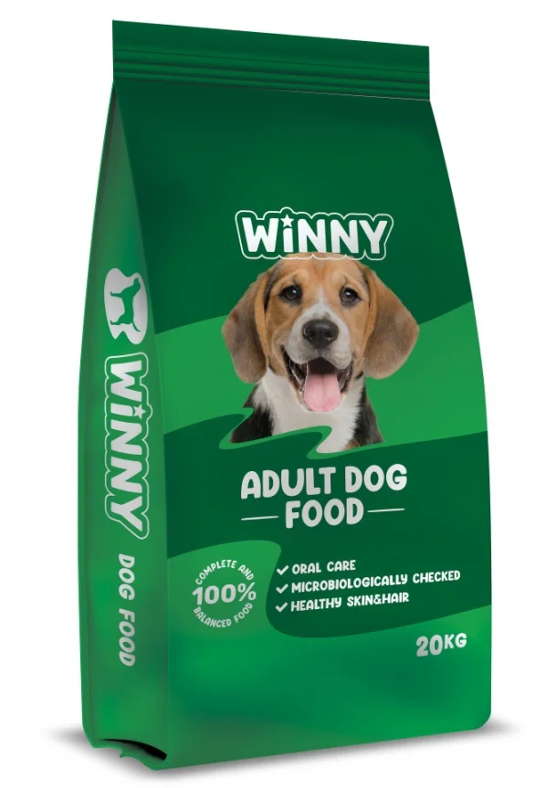 Winny Adult Dog Food with chicken quru yem üçün yetkin itlər bütün cinslər ilə toyuq (bütöv kisə 20 kq) — Bakı