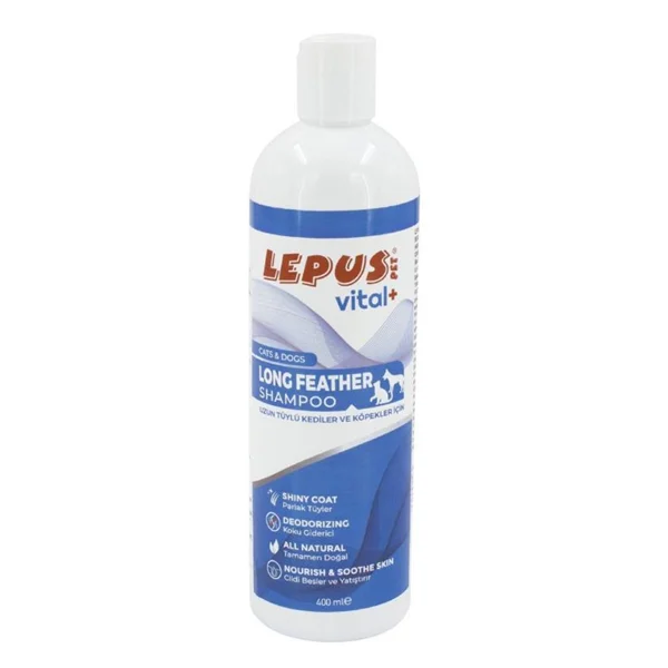 Lepus Pet Uzun Tüklü Şampun, uzun tüklü pişiklər və itlər üçün, 400 ml