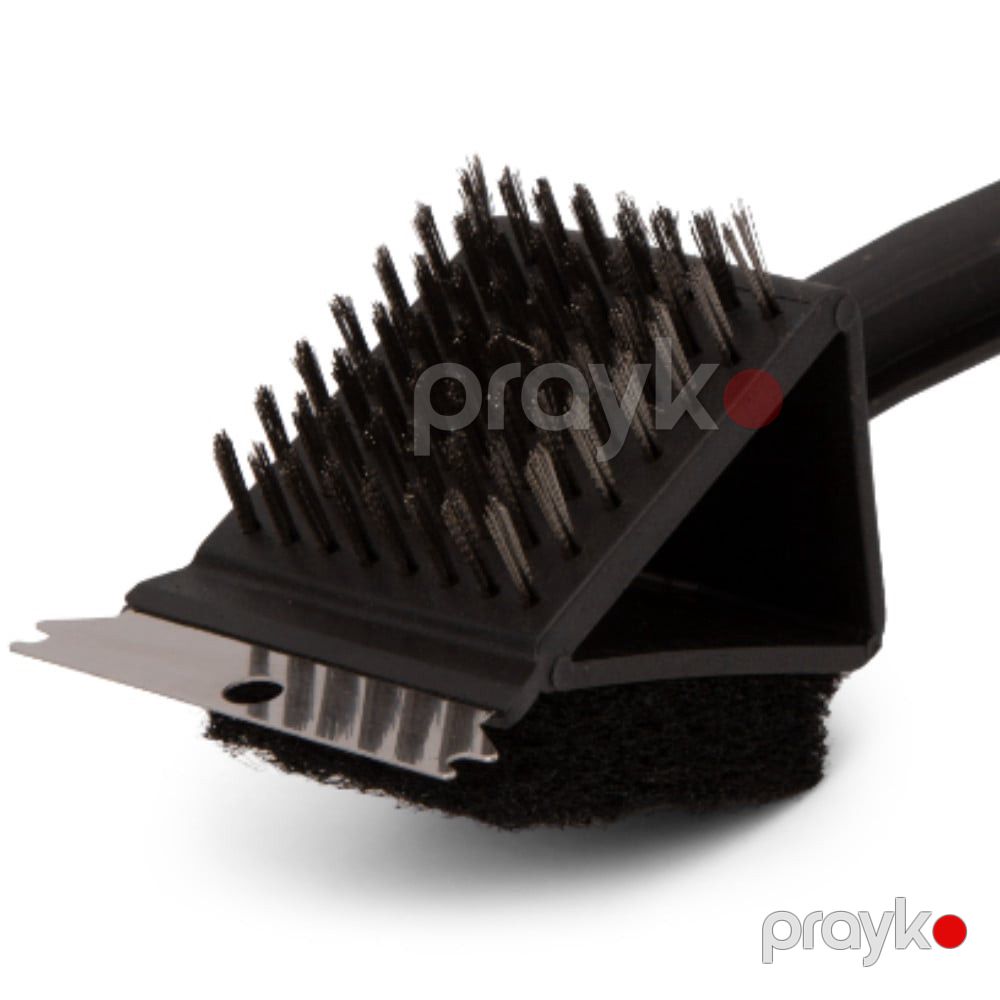 Manqal təmizləyən fırça 3-in-1, metal telli, skrabber və süngər ilə — Mallar, Bakı (3)