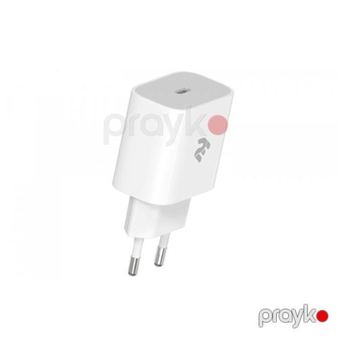 Adaptor 2Е Wall Charger USB QC3.0 DC5V/3A, Max 20W, white — Bakı
