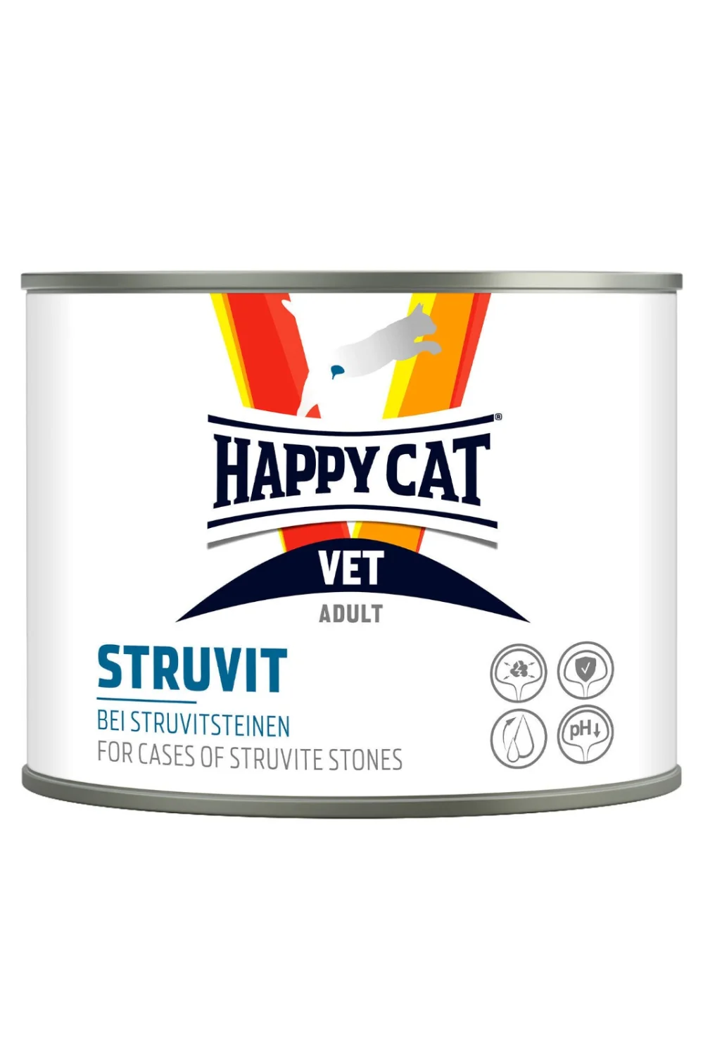 Happy Cat Vet Struvit Sidik daşı xəstəliyi olan pişiklər üçün yetkin yaş yem, struvit daşlarının əmələ gəlməsinin qarşısını alır 200 q — Zoo.az — Cats