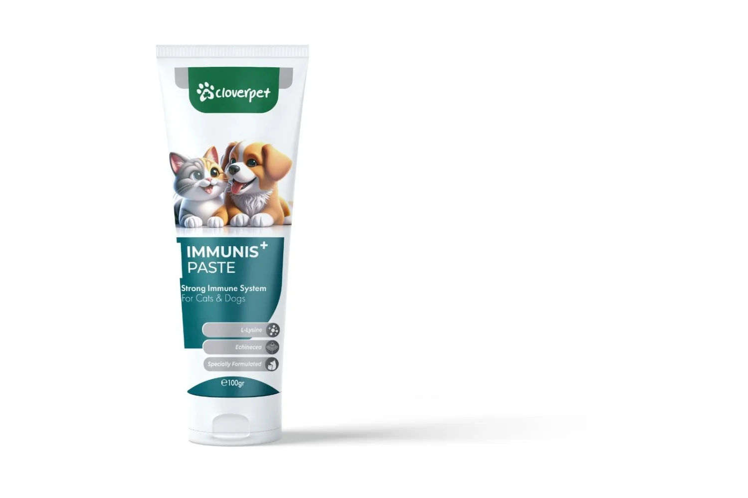 Cloverpet Immunis + Paste Strong Immune System for dog’s & cat’s yapışdırıb güclü immun sistemi üçün itlər və pişiklər üçün, 100 g — Bakı