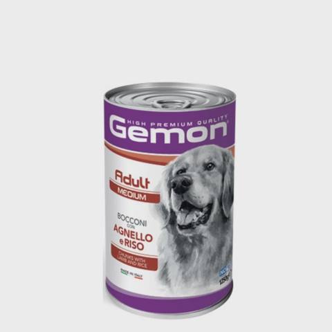 Gemon Adult Medium Lamb & Rice, orta cinsli yetkin itlər üçün tam rasion, quzu əti parçaları və düyü ilə, yüksək premium sinif, 1250 q — Heyvan malları