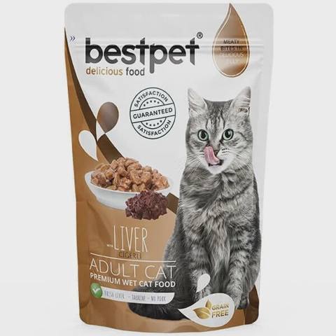 Bestpet Liver Adult Cat, yetkin pişiklər üçün jele içində qaraciyər ilə yaş yem, 85 q — 0.89 ₼ · Baku · Pişiklər Bestpet Liver Adult Cat, yetkin pişiklər üçün jele içində qaraciyər ilə yaş yem, 85 q — Baku