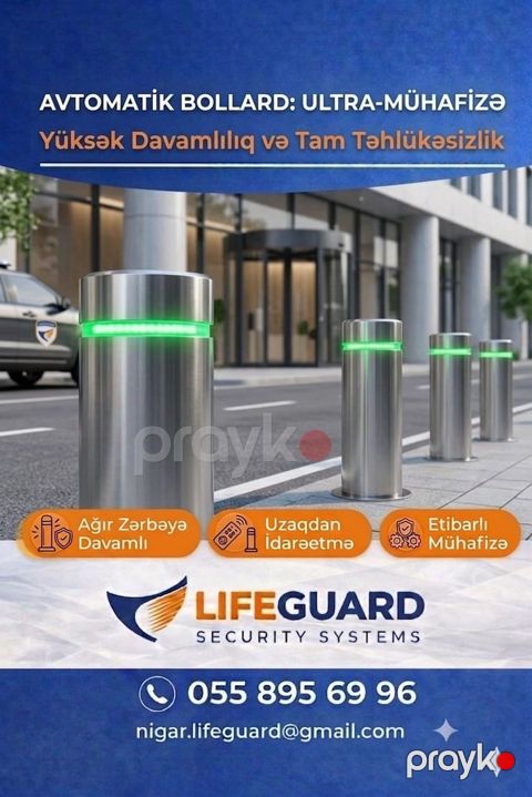 Bollard Sistemləri qurasdirilmasi 055 895 69 96 — Bakı