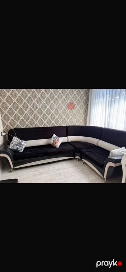 Künc divan – L şəklində, iki hissəli modul konstruksiya. - Rəng: tünd — Bakı