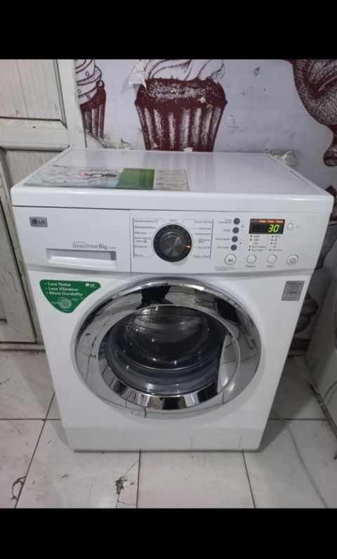 LG paltaryuyan maşın – ön yükləməli, 6 kq tutumlu, Inverter Direct — Paltaryuyan maşınlar