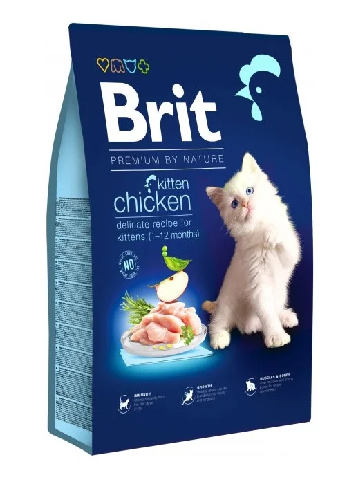 Brit Premium by Nature Cat Kitten, pişik balaları üçün quru yem, toyuqla (çəki ilə) — Bakı