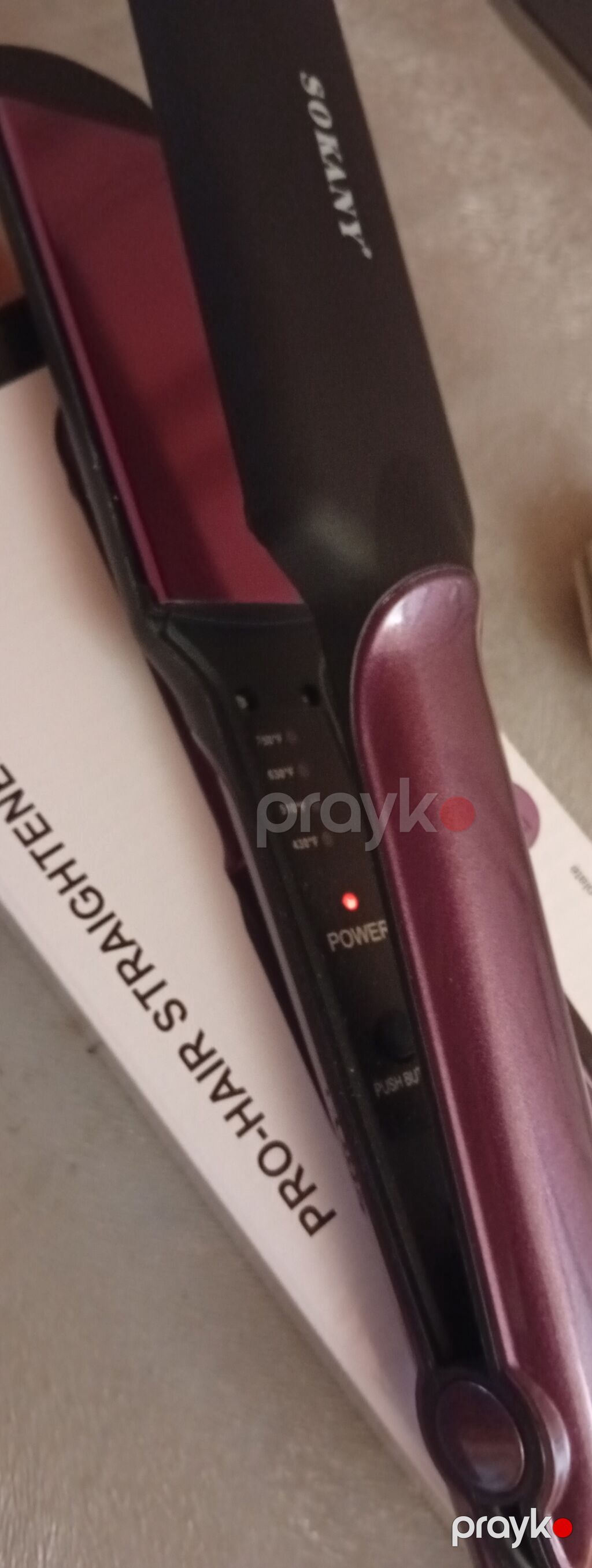 Sokany Pro-Hair Straightener (Model: SY-6505) - Geniş plitəli saç — Saç burmağa və düzəltməyə, Bakı (4)