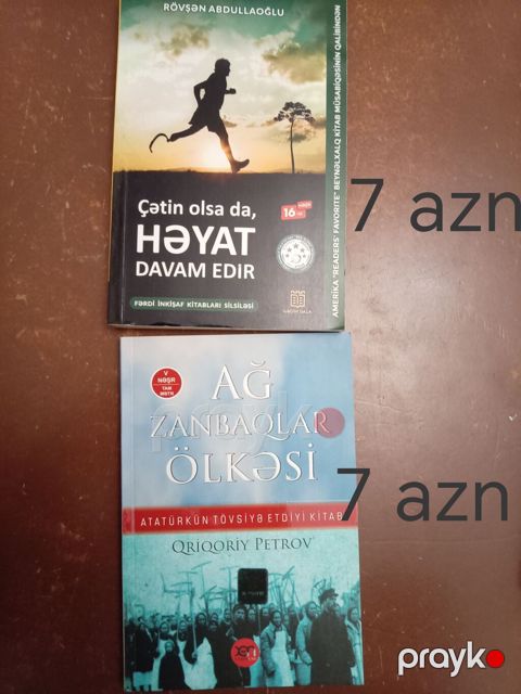 Satılır: 2 kitab 1) Çətin olsa da, Həyat Davam Edir — Rövşən — Xırdalan