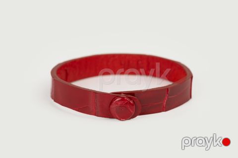 Qolbaq uniseks 88199336, qırmızı, alliqator dərisi, 195 mm — Bakı