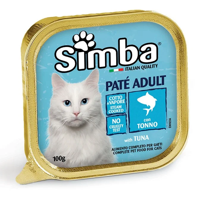 Tuna ilə Simba Pişik Paşteti: Tuna ilə Yaş Pişik Yemi, 100 q — Bakı