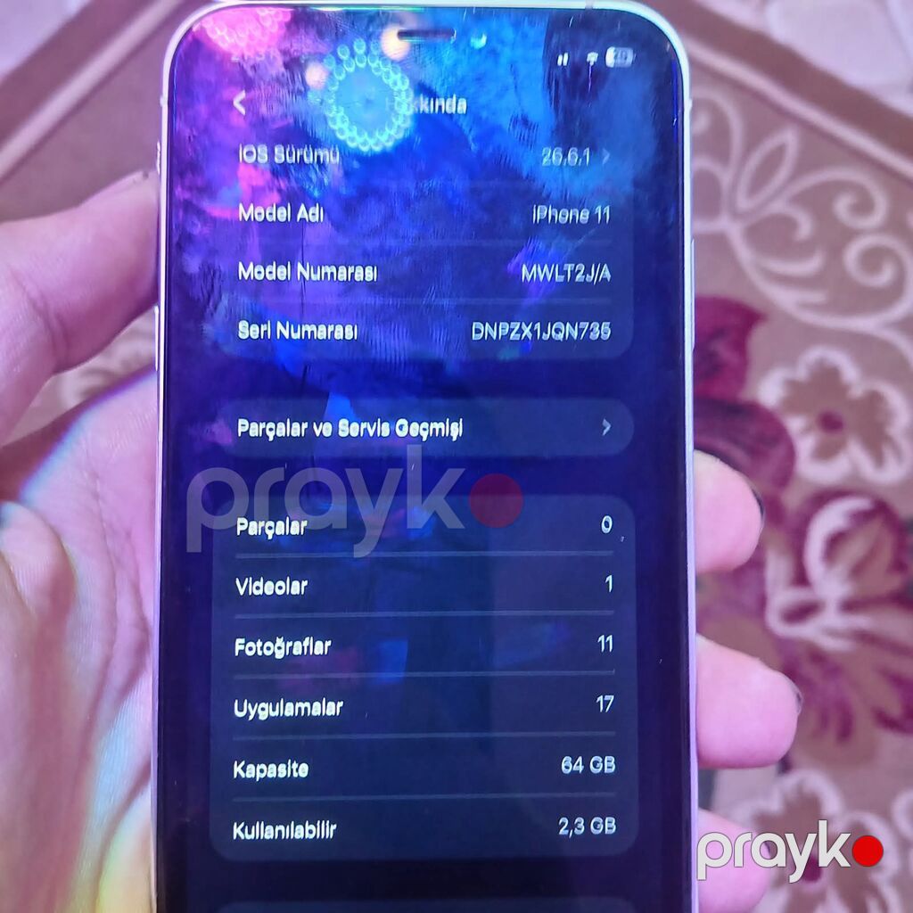 IPhone 11, 64 GB, Gümüşü, Face ID — Apple iPhone, Ağcabədi (3)