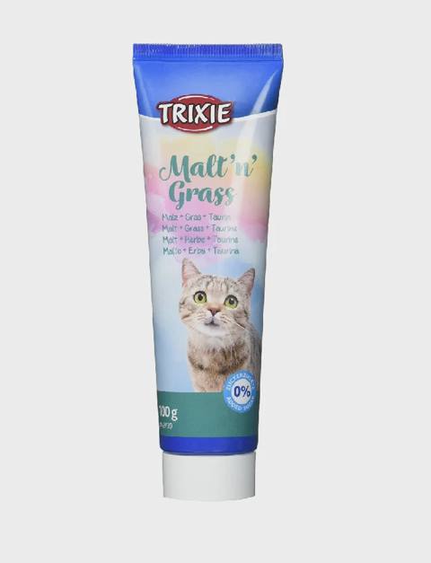 Trixie, pişiklər üçün tükün xaric edilməsi üçün pasta, malt, pendir və taurin ilə, 100 q — Cats
