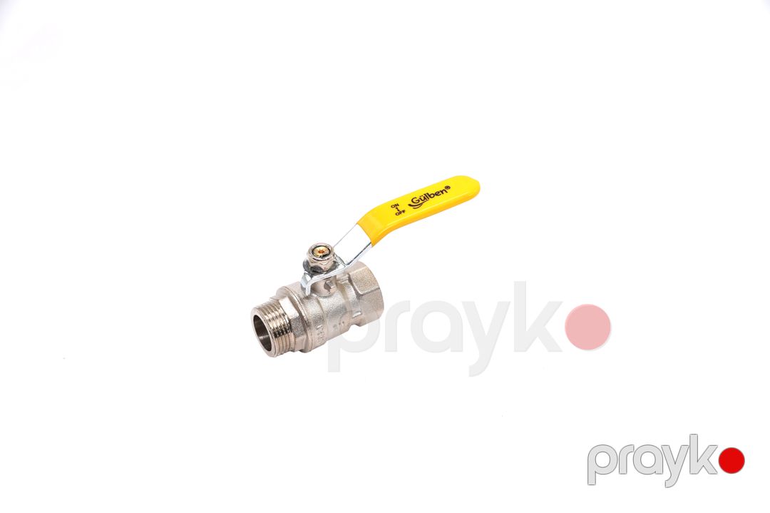 Gülben vintil sarı qulp 3/4 F3/4*M3/4 GN31005 — Santexnika, Bakı (2)
