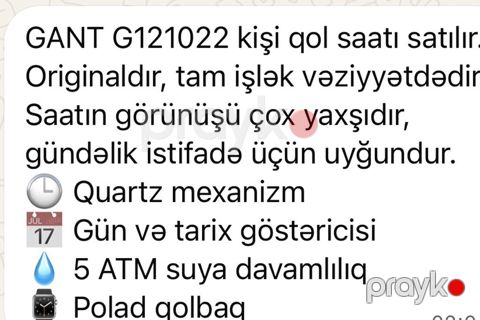 Gant G121022 kişi qol saatı - Model: Gant Park Hill Day-Date G121022 — Bakı