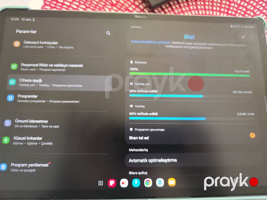 İşlənmiş Samsung Galaxy Tab S7, 12,4", 64 GB, Pulsuz çatdırılma — Samsung, Bakı (7)