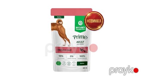Natures Protectıon Prıme Active Adult Dog All Breeds with Chicken and Beef 85 g — Bakı