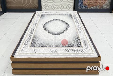 Xalça Bamboo Ipek 513 Grey, bambuk, boz, 200x300 sm — Bakı