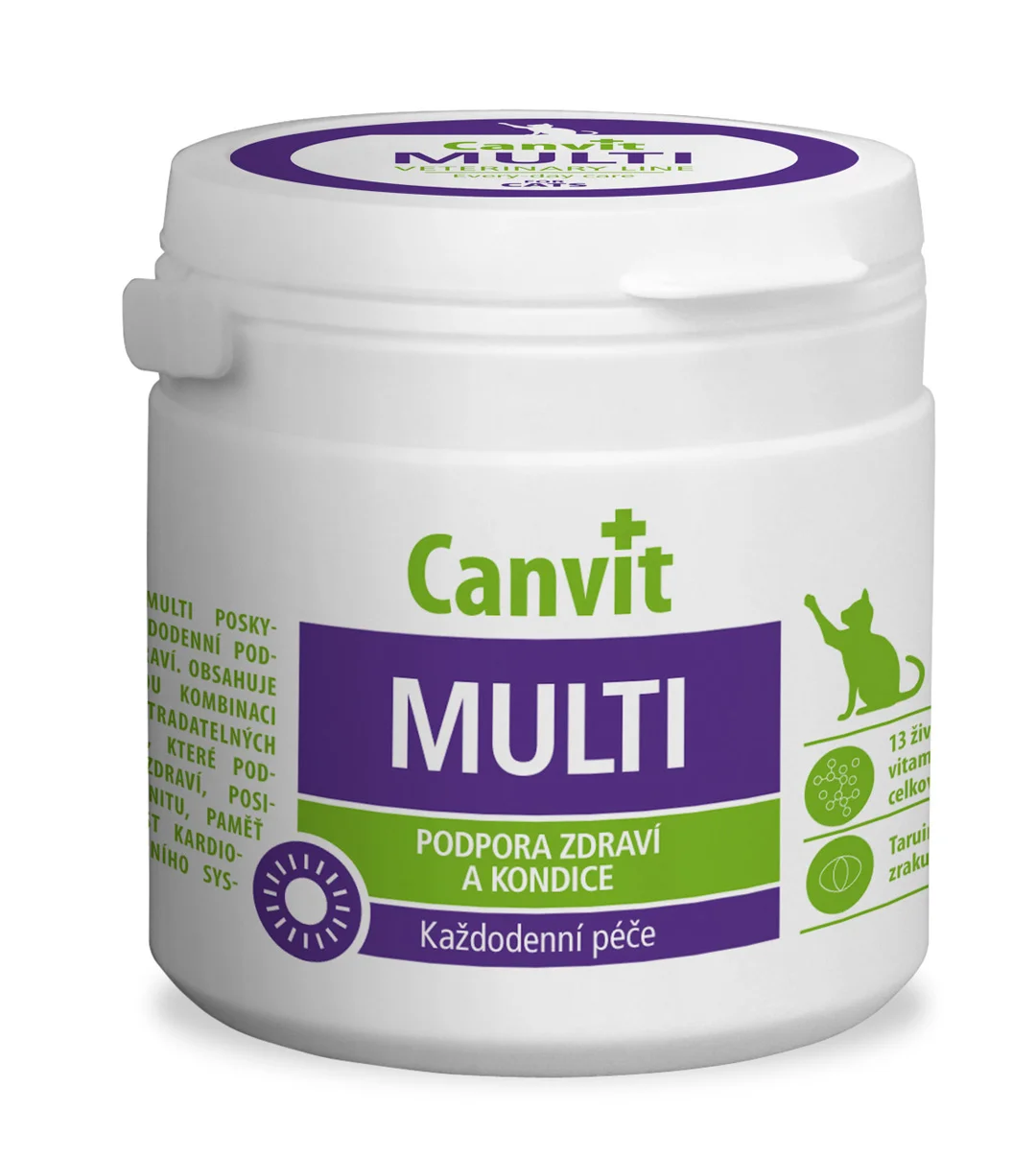 Pişiklər üçün immuniteti gücləndirmək, yaddaşı və ürək-damar funksiyasını yaxşılaşdırmaq üçün Canvit Multivitaminləri, 100 q — Bakı