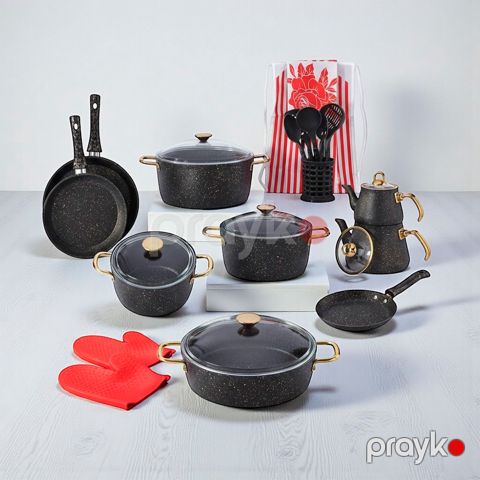 Bonera Vogue İnduksion 24 Parça Black — Bakı