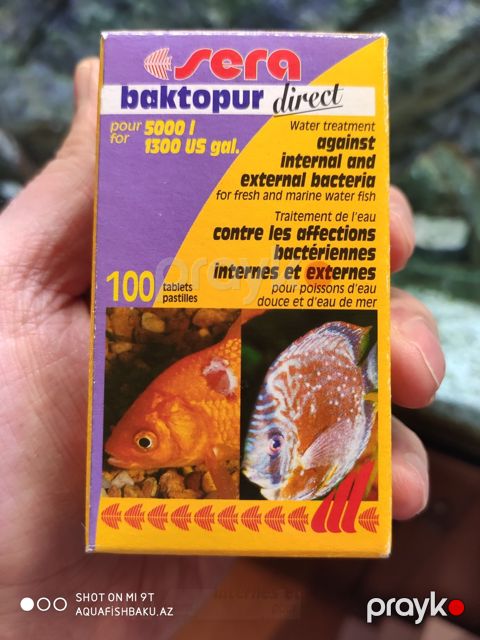Akvarium balıq dərmanı "Sera baktopur direct" — Bakı
