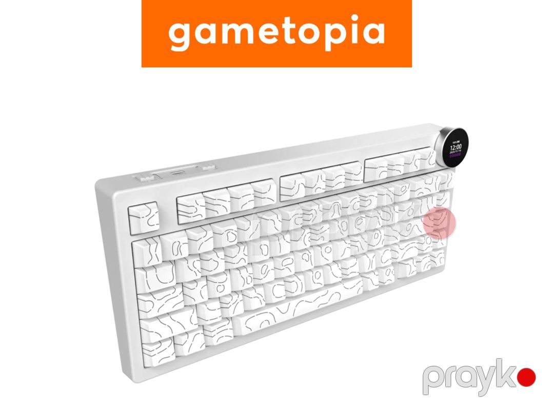 Ajazz AK820 V2 Pro - White Contour — Periferik cihazlar, Bakı (3)