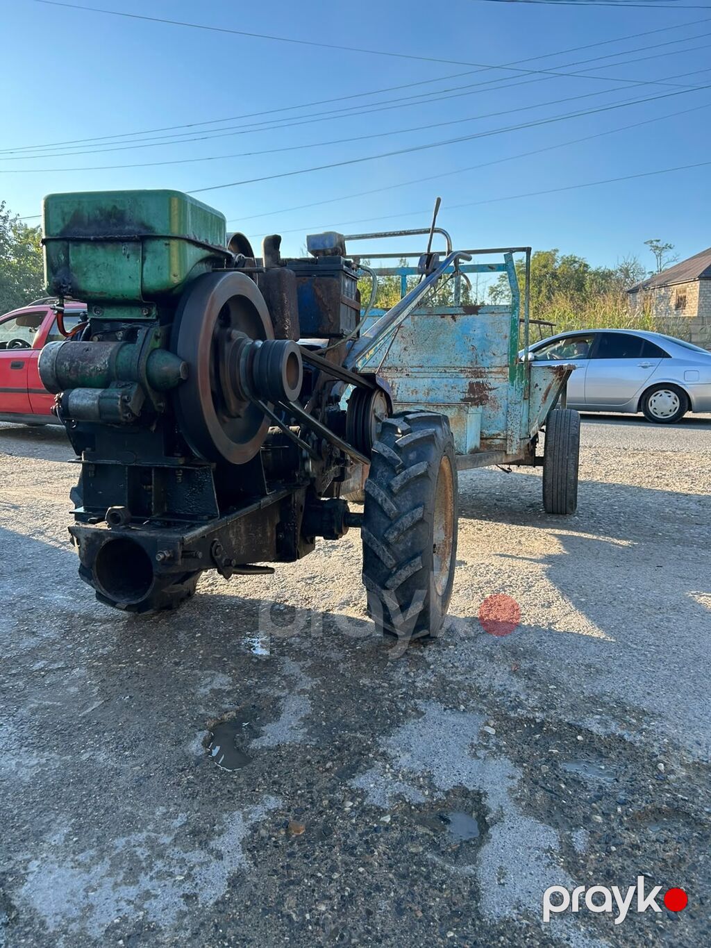 Motoblok qoşqulu yük daşıyıcı - Güclü dizel mühərrikli motoblok — Motobloklar, Xudat (6)