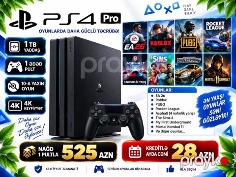 Sony PlayStation 4 Pro 1TB — Bakı