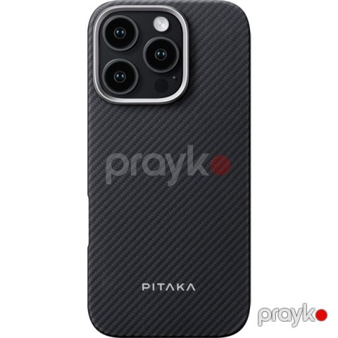 Pitaka Ultra Slim Case For iPhone 16 Pro (KI1601PA) Black/Grey — Bakı