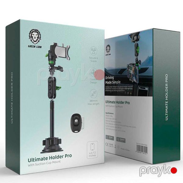 Green Lion Ultimate Phone Holder with Suction Cup Mount 4.5 - 7.2" Black — Mallar, Bakı (2)