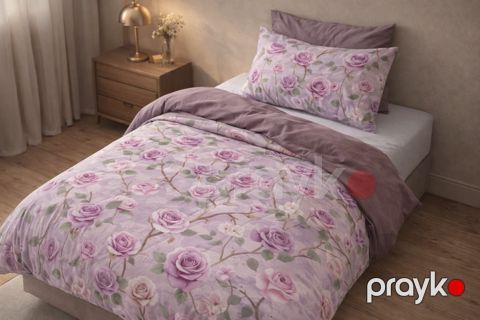 Yataq dəsti Sarra 5D, birnəfərlik, mələfə 160x220 sm, yorğan üzü 160x220, yastıq üzü 50x70 sm (1 ədəd) - 2110000010607_3 — Bakı