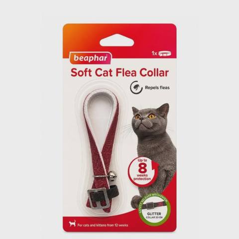 Beaphar Soft Cat Flea Collar, pişiklər üçün parazitlərə qarşı boyunbağı, 30 sm — კატები