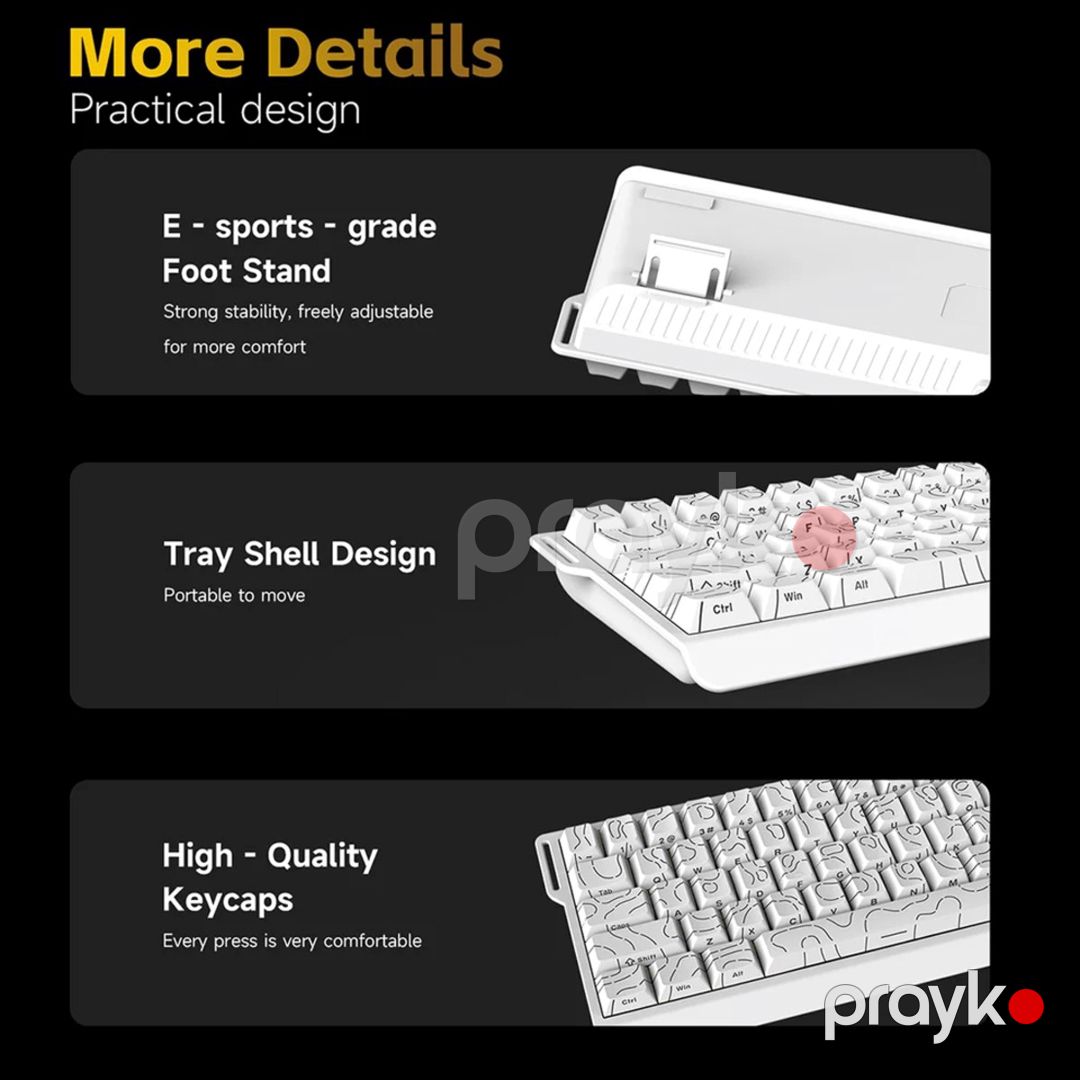 Oyun klaviaturası Ajazz NK68 V2 - Black Contour — Periferik cihazlar, Bakı (7)