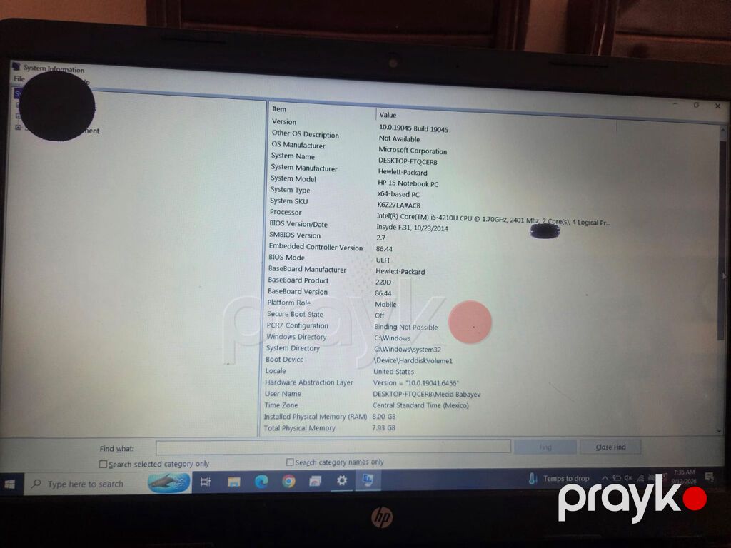 İşlənmiş HP 15.6 Intel Core i5, 256 GB, Ödənişli çatdırılma, Rayonlara çatdırılma — HP, Bakı (5)