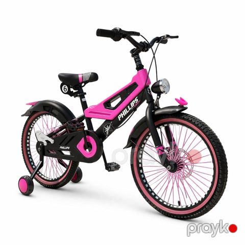 Uşaq velosipedi VPhilips 16" çəhrayı, işıqlı — Bakı