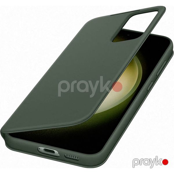 Samsung Galaxy S23+ Smart View Wallet Case Green — Mallar, Bakı (5)