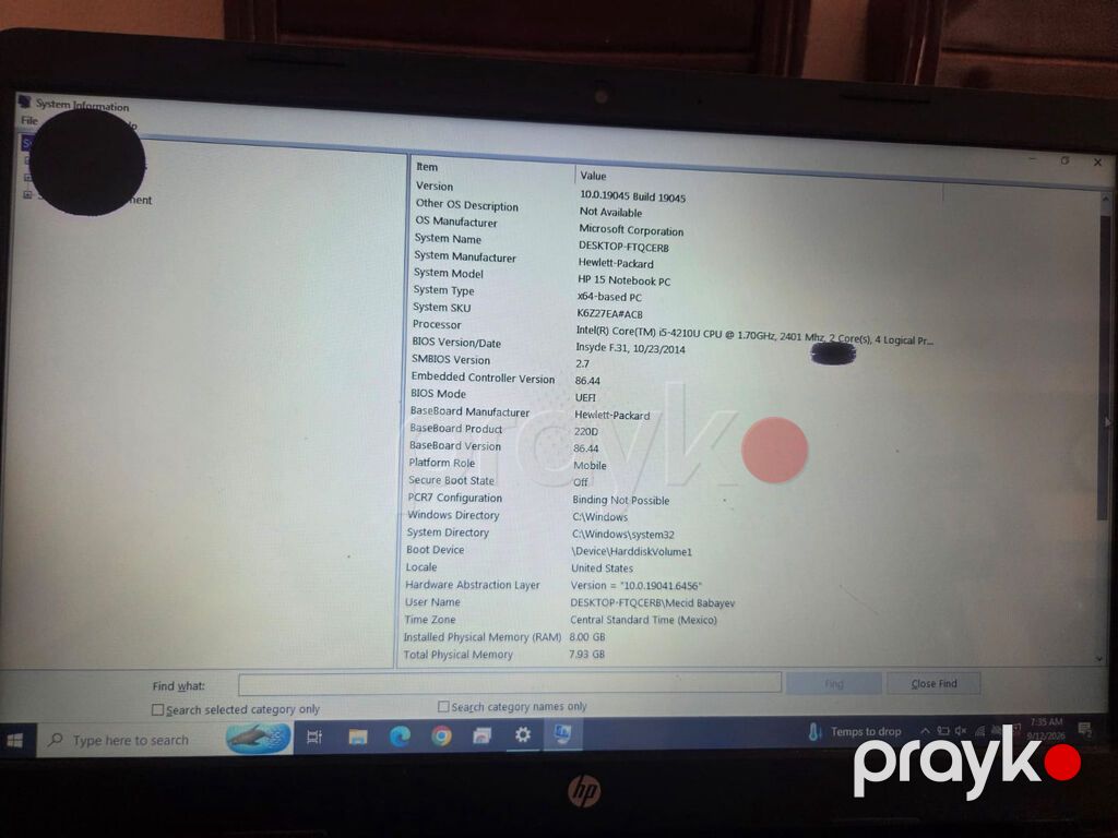 İşlənmiş HP 15.6 Intel Core i5, 256 GB, Ödənişli çatdırılma, Rayonlara çatdırılma — HP, Bakı (5)
