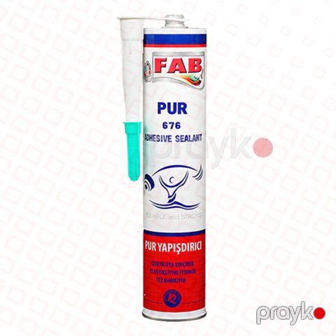 Fab pur 676 pur dəmir yapışqanı boz (pa - 45) 310 ml — Omid.az — Təmir və tikinti