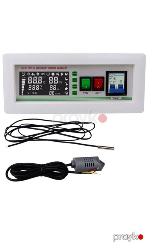 İnkubator üçün nəzarət termostatı, LCD ekranlı, ağ - BNE-1596 — Bakı