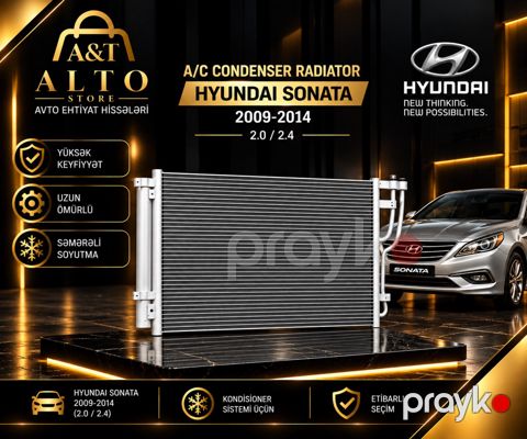 Hyundai Sonata 2009-2014 2.0-2.4 kondisioner radiatoru — Bakı