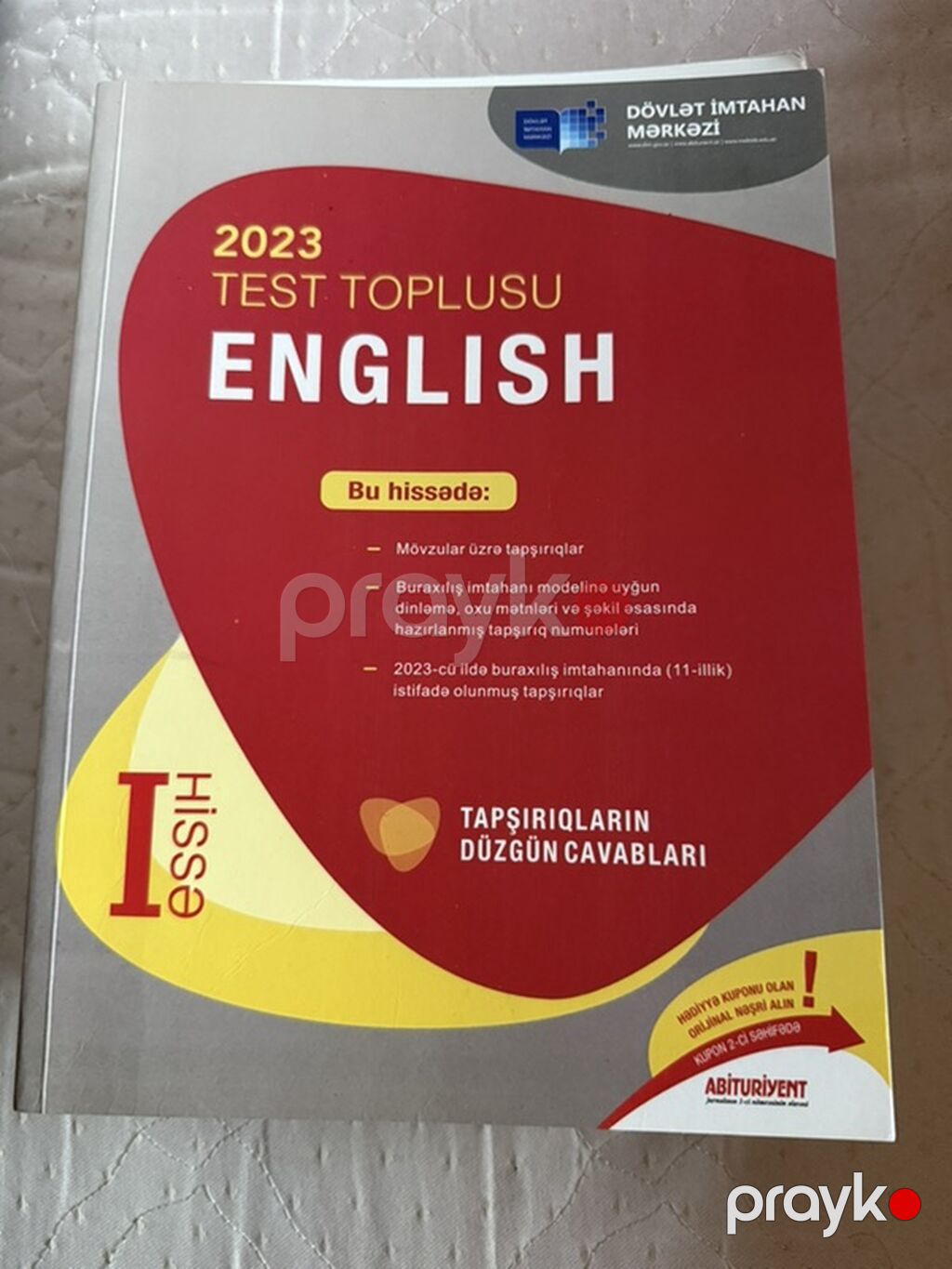 İngilis dili Testlər 11-ci sinif, DİM, 1-ci hissə, 2023 il — Kitablar, Bakı (4)