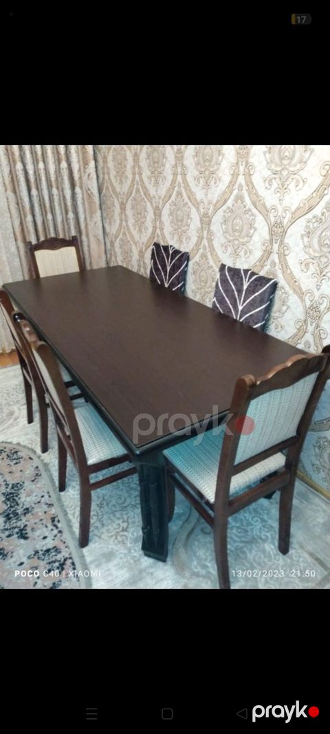 Masa dəsti satılır 6 stulla 230 aze açilmir masa ünvan Masazır İradə — Bakı