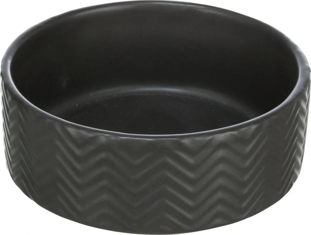 Trixie Ceramic Bowl keramika it qabı 0.9 l Ø 16 sm (qara) — Bakı