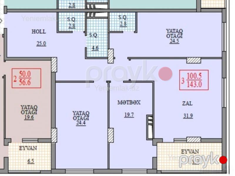 Satılır 3 otaqlı Bina evi menzil (Yeni tikili), 145 m², Nəsimi rayonu — Mənzil, Bakı (3)